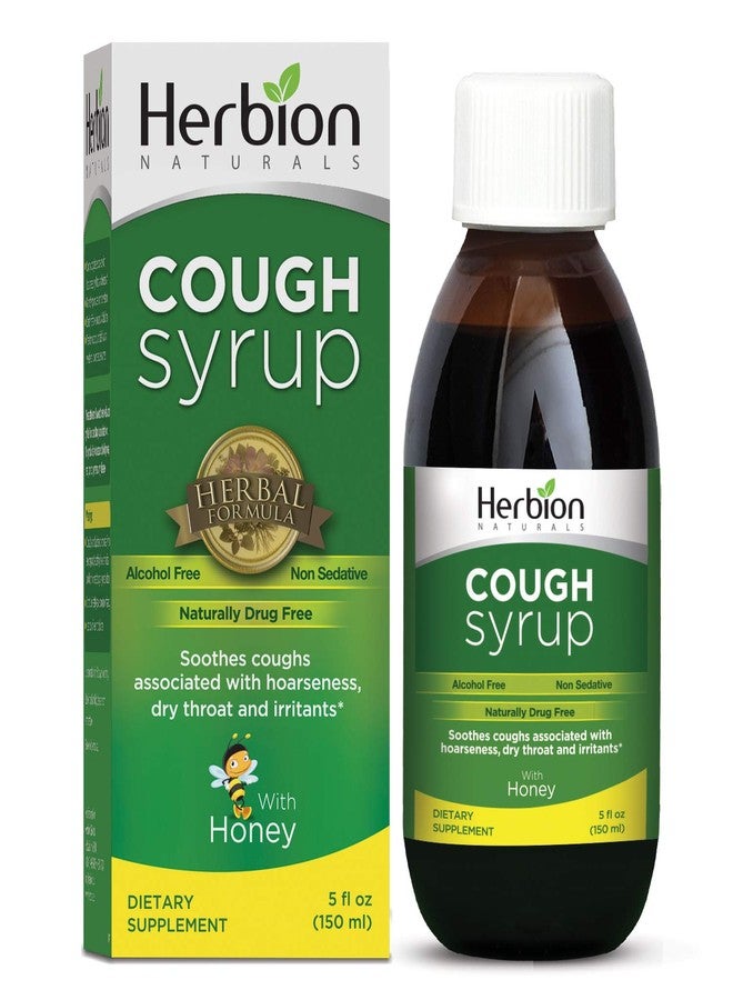 Herbion Naturals Cough Syrup Honey - 5 Fl Oz Syrup, Green - Image 1